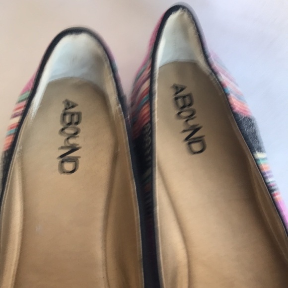 Abound multicolored round toe fabric flats, 9.5M - Picture 3 of 8